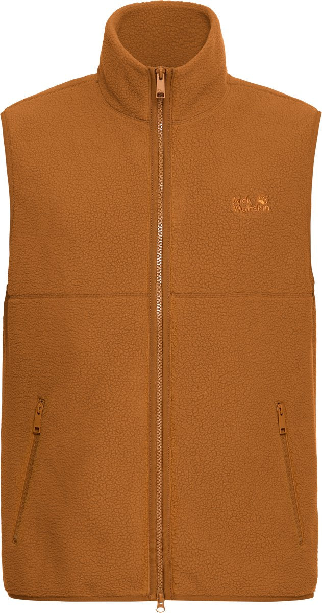 Jack wolfskin lite curl vest m heren outdoorbodywarmer-autumn leaves m