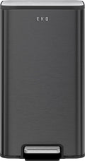 Eko - marina pedaalemmer 30 liter - stainless steel plastic - mat zwart - prullenbak