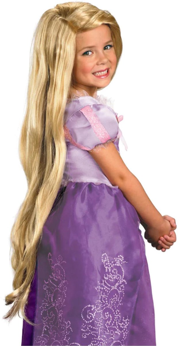 Disguise disney tangled rapunzel pruik kinderen - blond