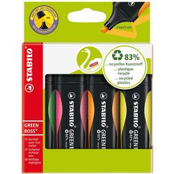 Stabilo Green Boss – Textmarker – 4er-Set