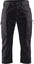 Blåkläder blaklader dames service piraatbroek met stretch 7129-1845 - zwart - c50