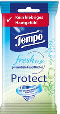 Tempo fresh to go protect - 15 x 10 = 150 vochtige doekjes