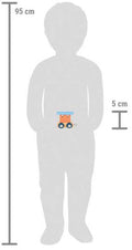 Small foot - houten lettertrein polar - wagon zalmroze blauw