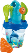 Ecoiffier Eimer-Set Delfin mit Zubehör, 6-teilig.