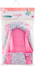 Corolle babypop draagdoek bloemen roze - poppenaccessoire 36-42cm.