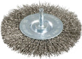 Metabo stahldrahtrundbürste round brush with 6mm shaf d=100mm steel