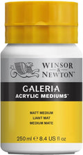 Winsor newton 3040821 galeria matt medium 250 ml – acrylmedium voor matte afwerking verhoogde transparantie