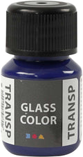 Creativ company creotime glas- porseleinverf glass color 30 ml blauw