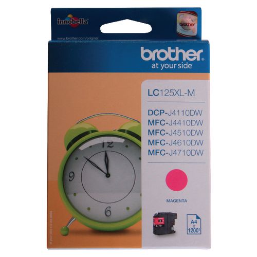 Inktcartridge brother lc125xlm magenta