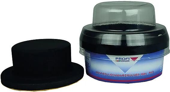 Profi color kontrollpulver control black powder 100gr. incl. pads