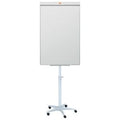 Nobo impression pro stalen mobiele flipover - in hoogte verstelbaar - inclusief marker - wit