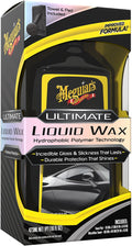 Meguiar's meguiar’s ultimate liquid wax 473ml set – 3-delige autowax set – spiegelglans reflectie – inclusief applicator microvezeldoek