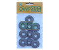 Campking umefa zeilkous plastic grijs 10st