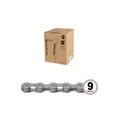 M-Wave Ketting 9 speed 1 2x11 128, grijs. 15m op rol, incl 10 verbindingsschakels