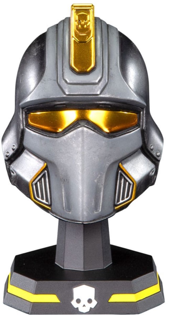 Dark horse helldivers 2 replica 1 4 hero of the federation helmet 11 cm
