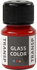 Creativ Company Glasfarbe, transparent, rot, 30 ml