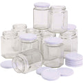 Https: www.cchobby.nl zeshoekige-glazen-pot-h-8-cm-d-7-cm-180-ml-12-stuk-1-doos