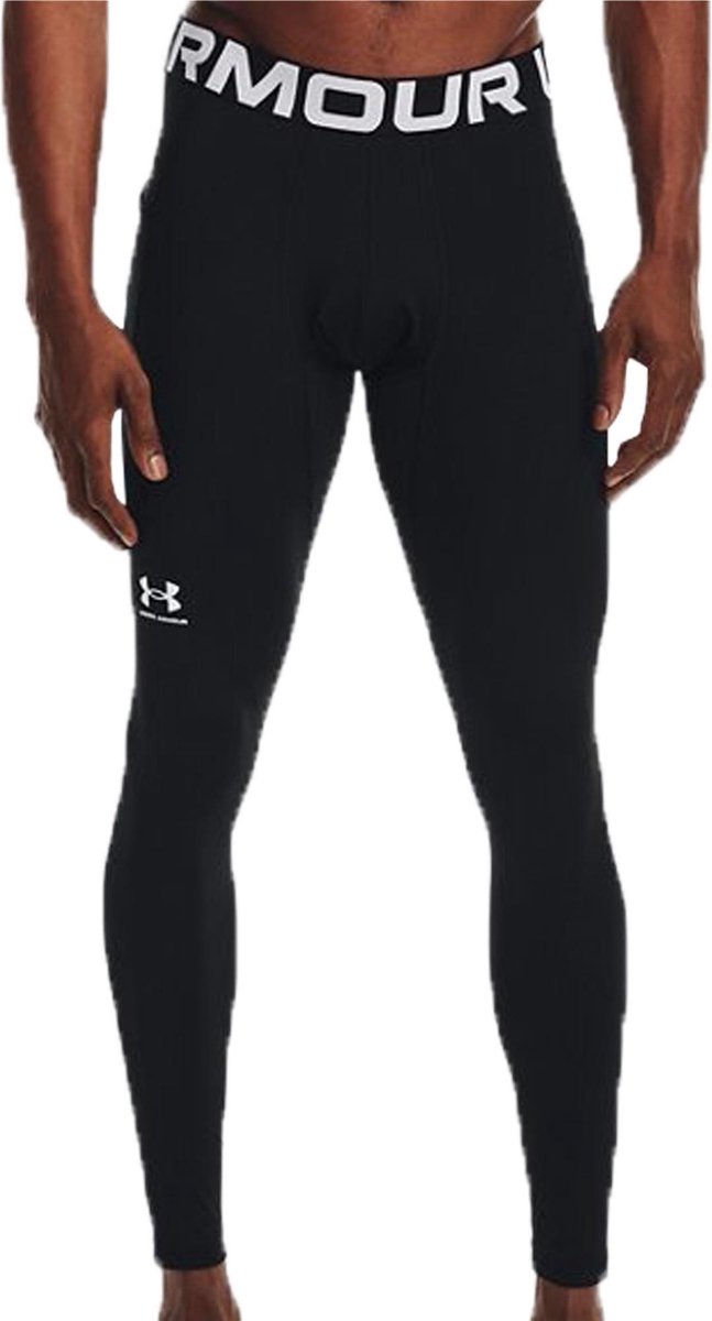 Under armour ua cg armour leggings heren sportlegging - zwart - wit m