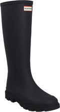 Hunter downpour tall insulated boot unisex regenlaarzen - zwart