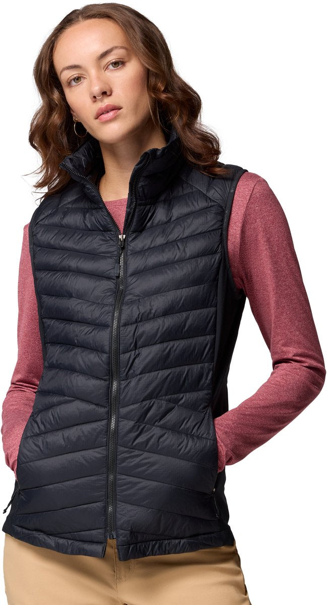 Columbia powder pass™ iii hybrid vest dames outdoorbodywarmer - black m
