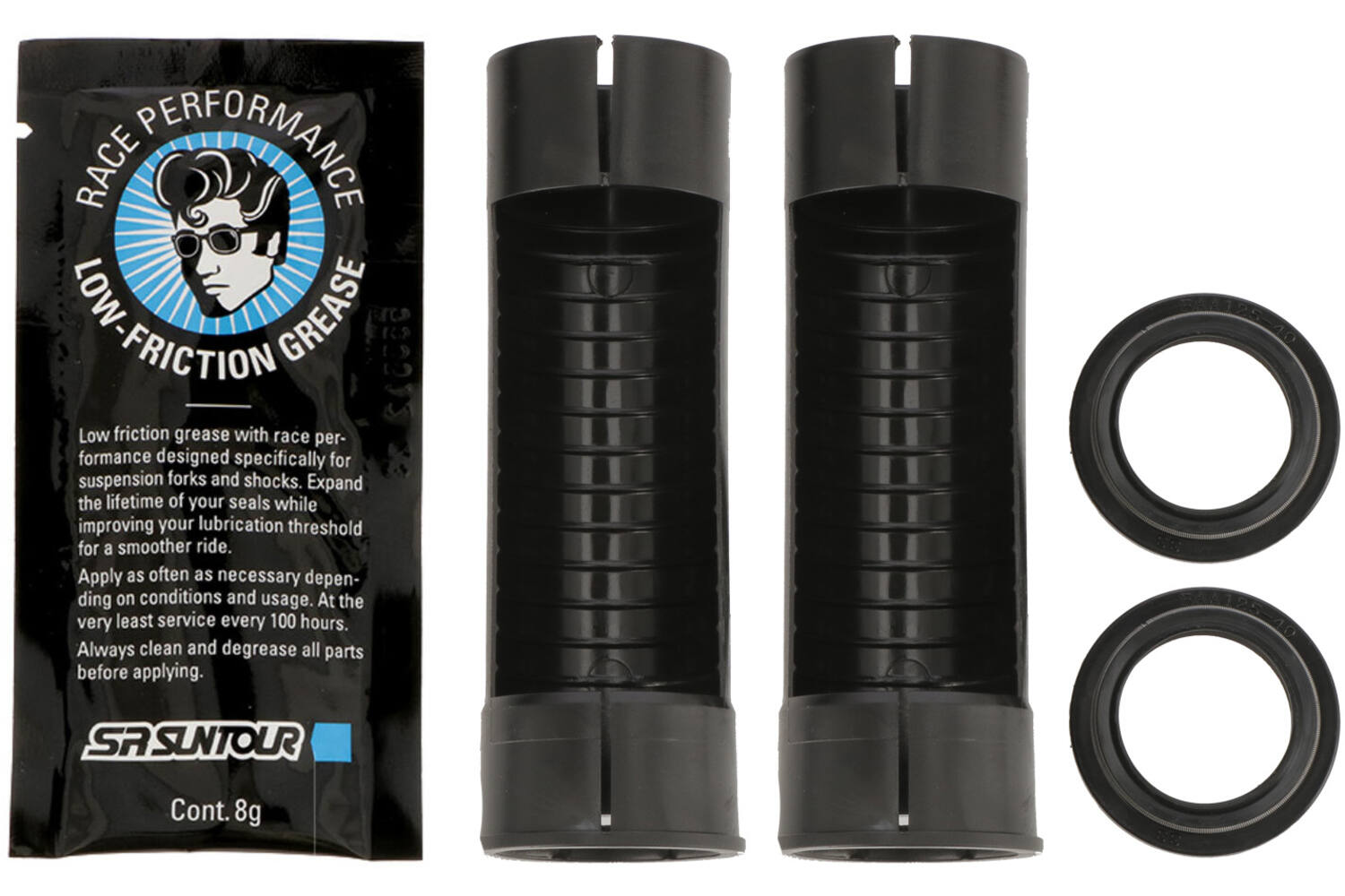 SrSuntour Suntour service kit stof afdichting en plastic sleeves ø 28mm fka122-93