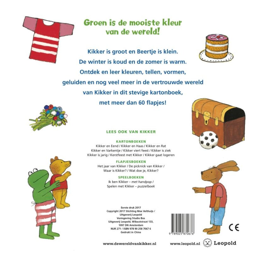 Wpg uitgevers het grote flapjesboek van kikker. 2+