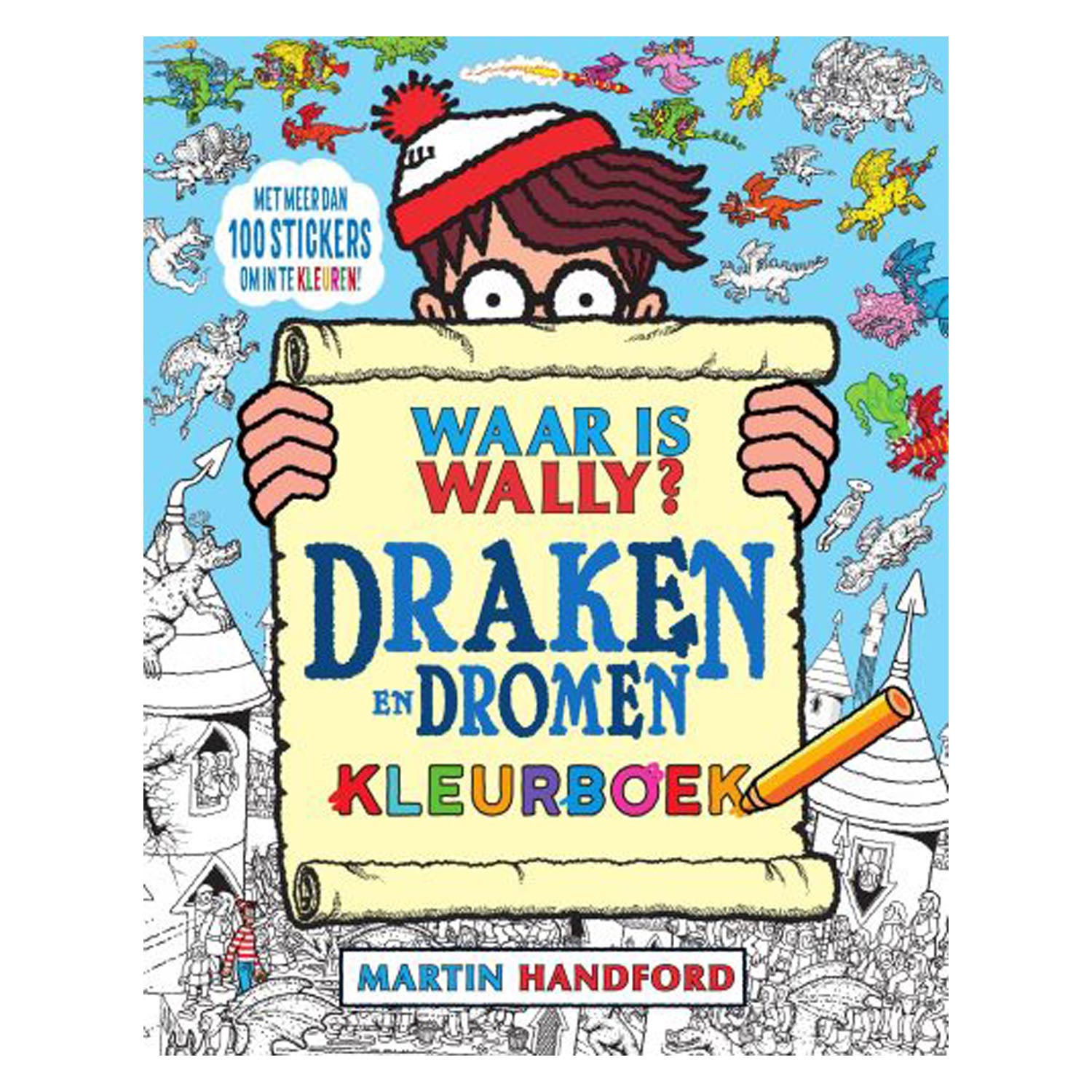 Wpg uitgevers waar is wally? draken en dromen kleurboek