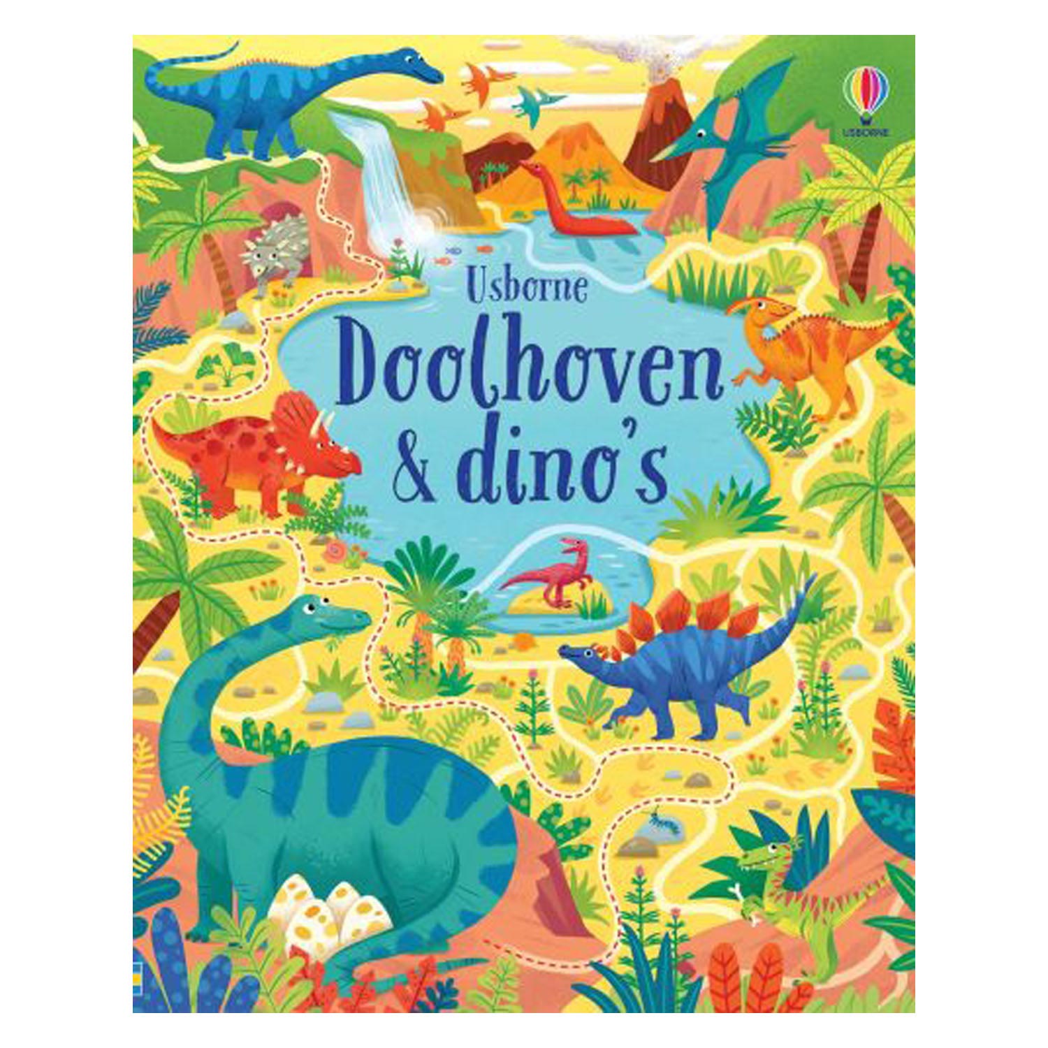 Usborne doolhoven dino's