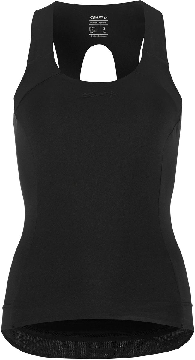 Craft endur singlet w dames sportshirt - zwart m