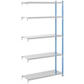 Vervolgelement arno space 100x60x200cm blauw lichtgrijs