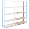 Vervolgelement arno space 100x60x200cm blauw lichtgrijs