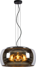 Lucide olivia - hanglamp - ø 50 cm - 3xe27 - fumé