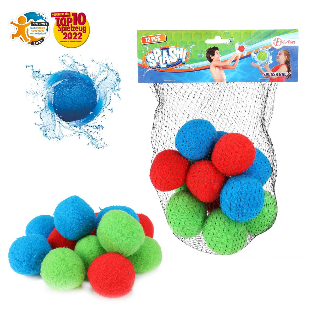 Splash Superbälle, 12 Stück.