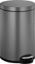 Eko - serene pedaalemmer 8 liter - steel plastic - platinum - prullenbak