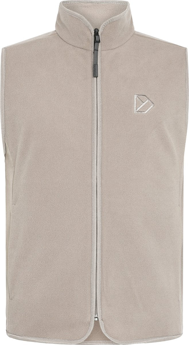Didriksons tino usx vest unisex outdoorjas - ash brown xxl