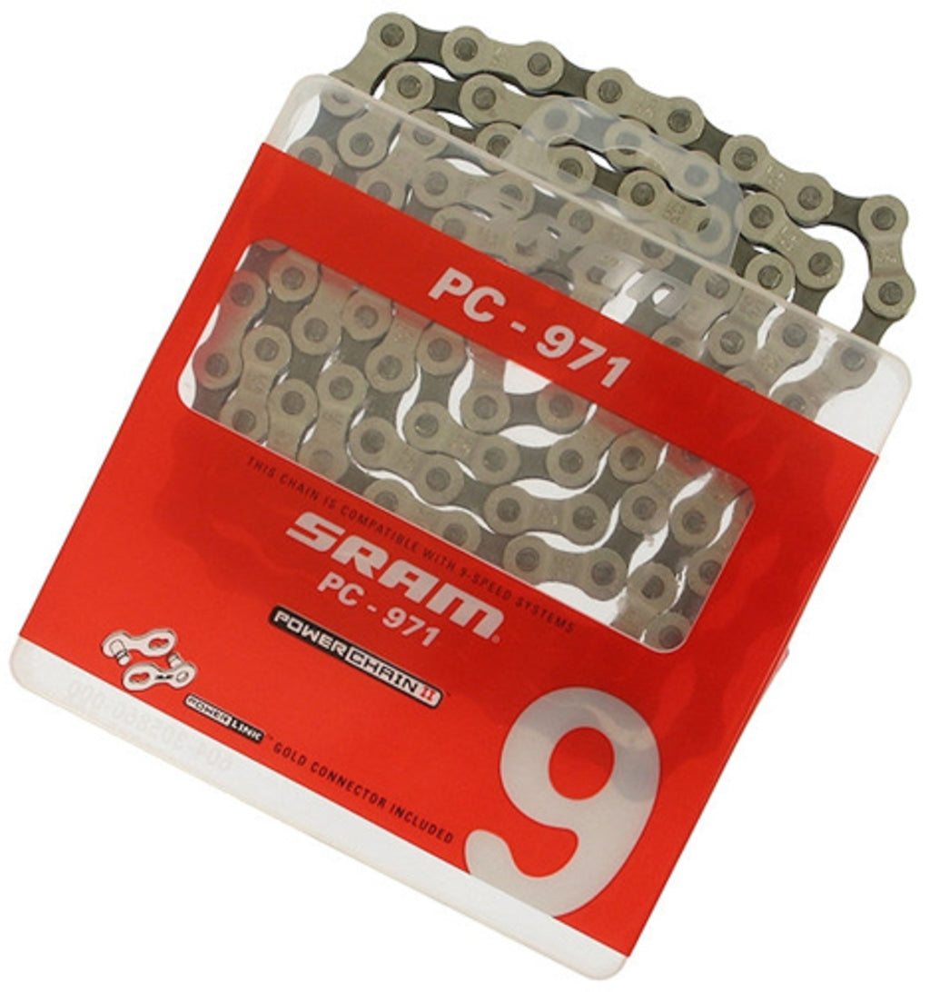 Sram ketting pc-971 114 links powerlink 9 speed zilver