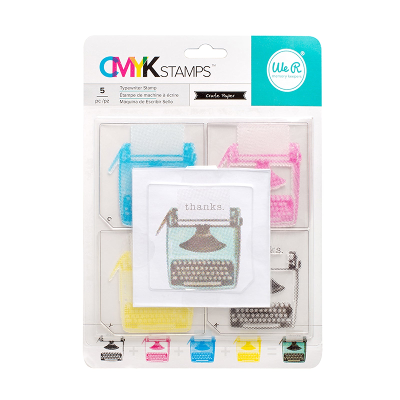 We r makers • cmyk stamp kit typewriter