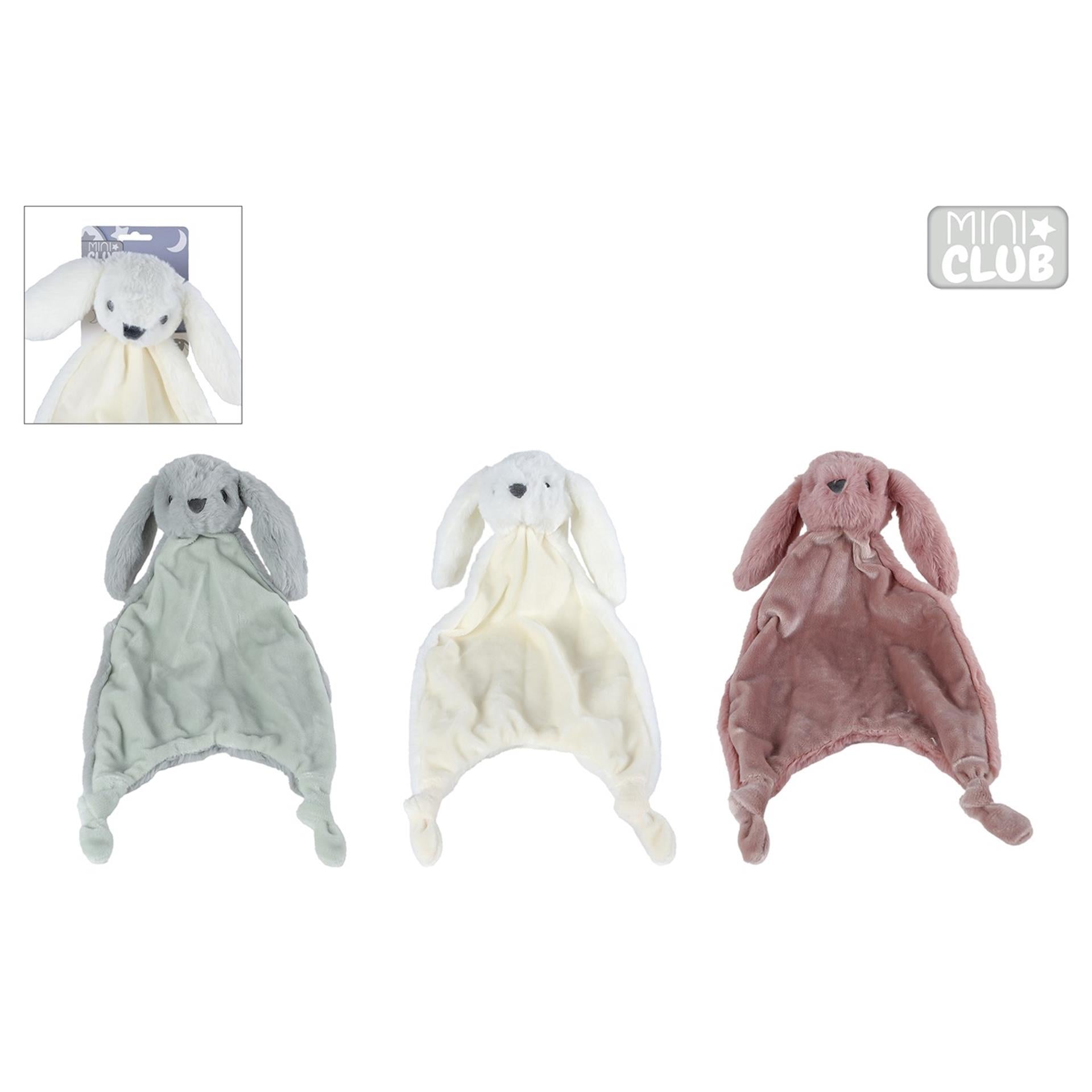Mini club knuffeldoekje konijn 3ass 38cm