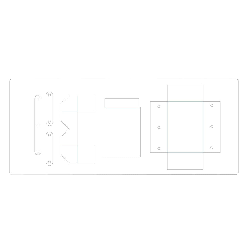 Sizzix • scoreboards xl die cantilever sewing box
