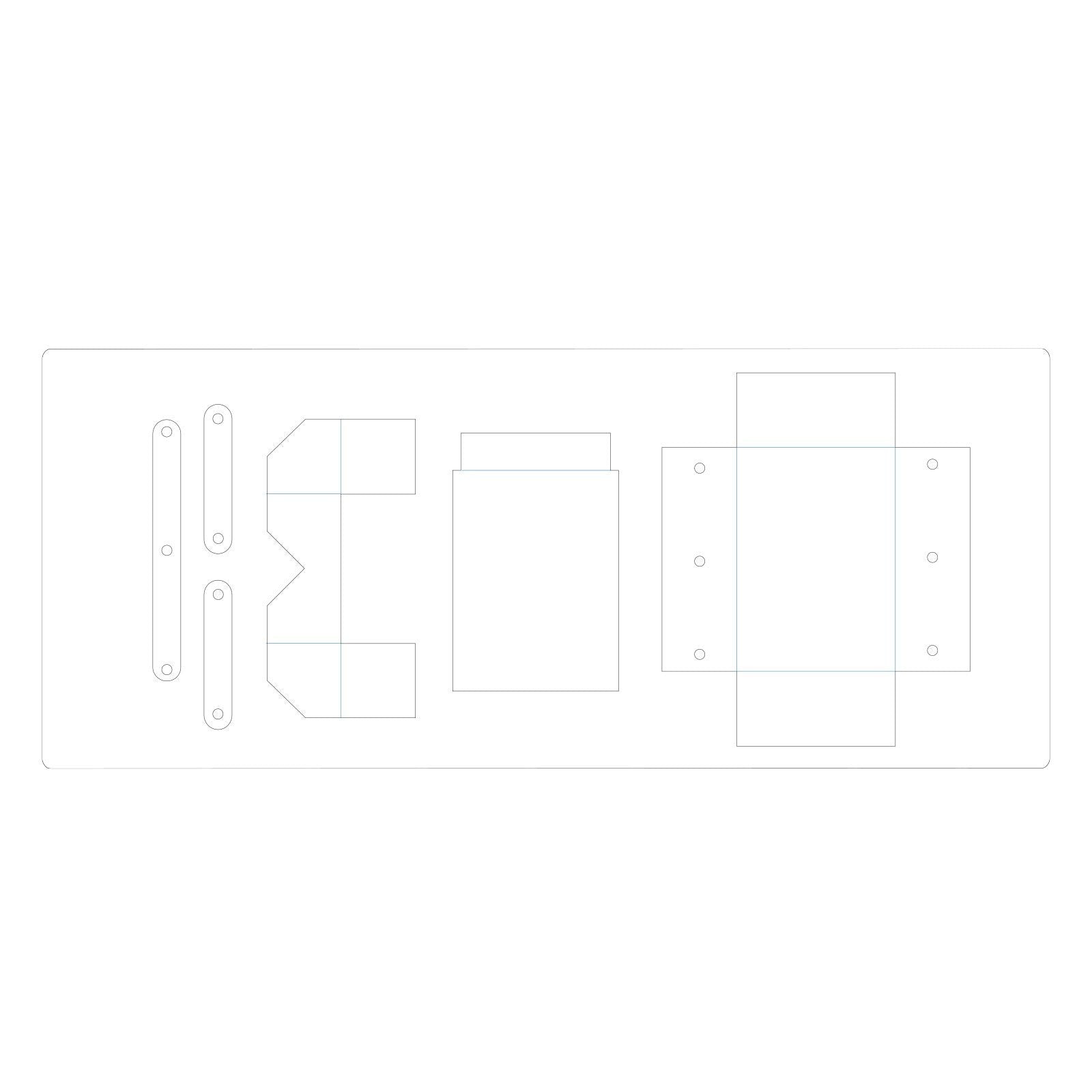 Sizzix • scoreboards xl die cantilever sewing box