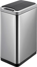 Eko - phantom sensor bin 30 liter - stainless steel plastic - mat rvs, zwart - prullenbak