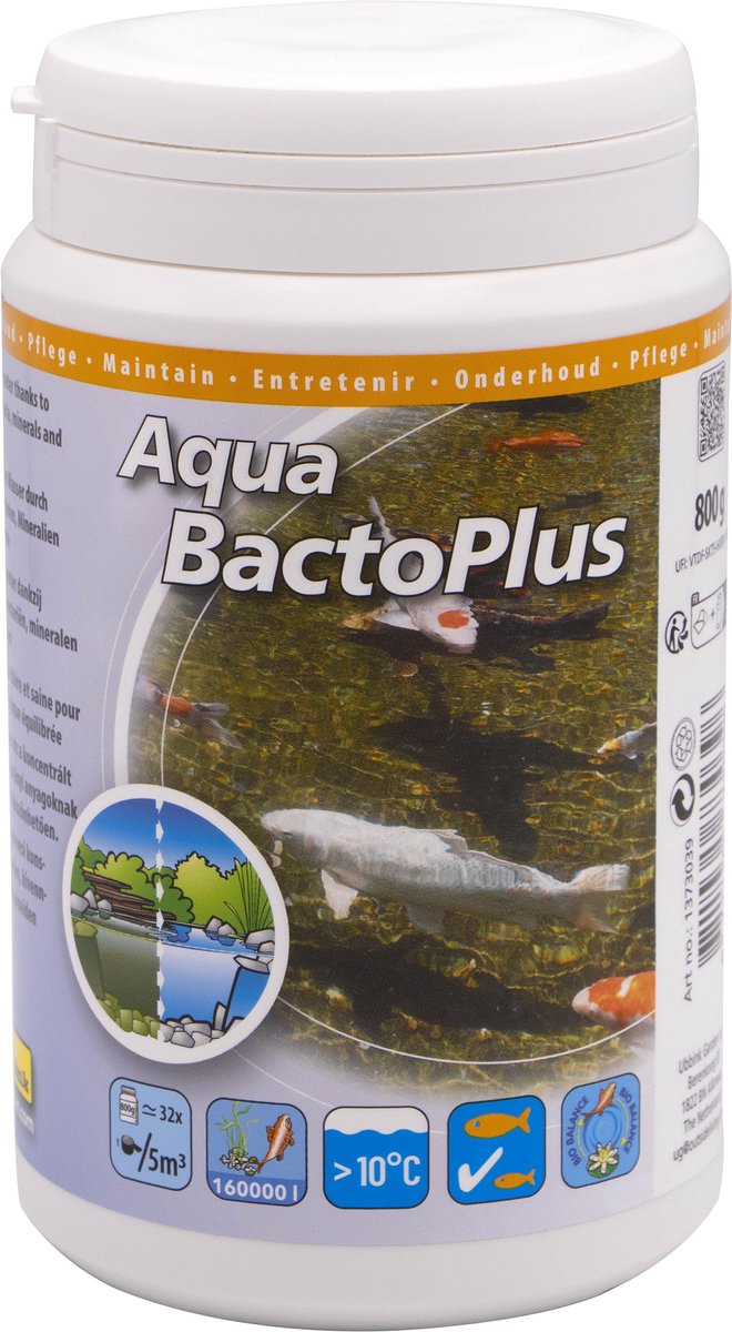 Ubbink Teichwasseraufbereitung Aqua Bacto Plus 800 g für 160.000 l