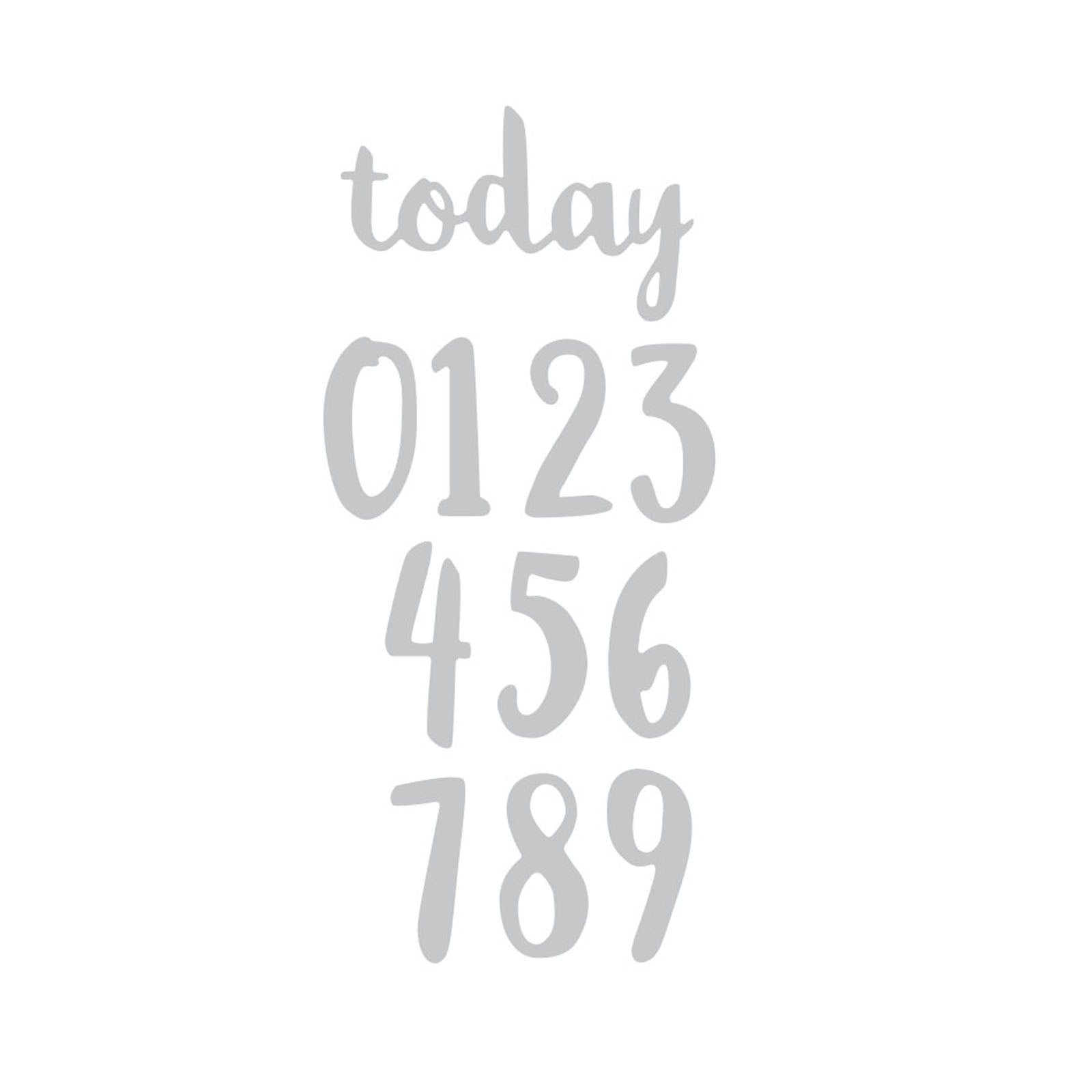 Sizzix • thinlits snijmal penseel nummers set x11