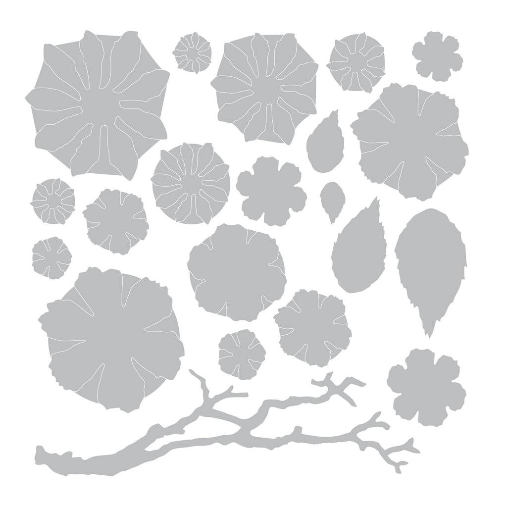 Sizzix • tim holtz thinlits die set small tattered floral 21pcs