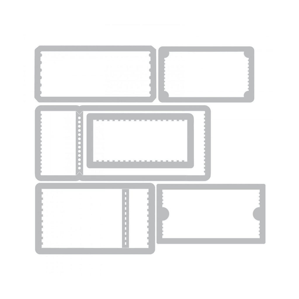 Sizzix • tim holtz thinlits die set alterations ticket booth 6pcs