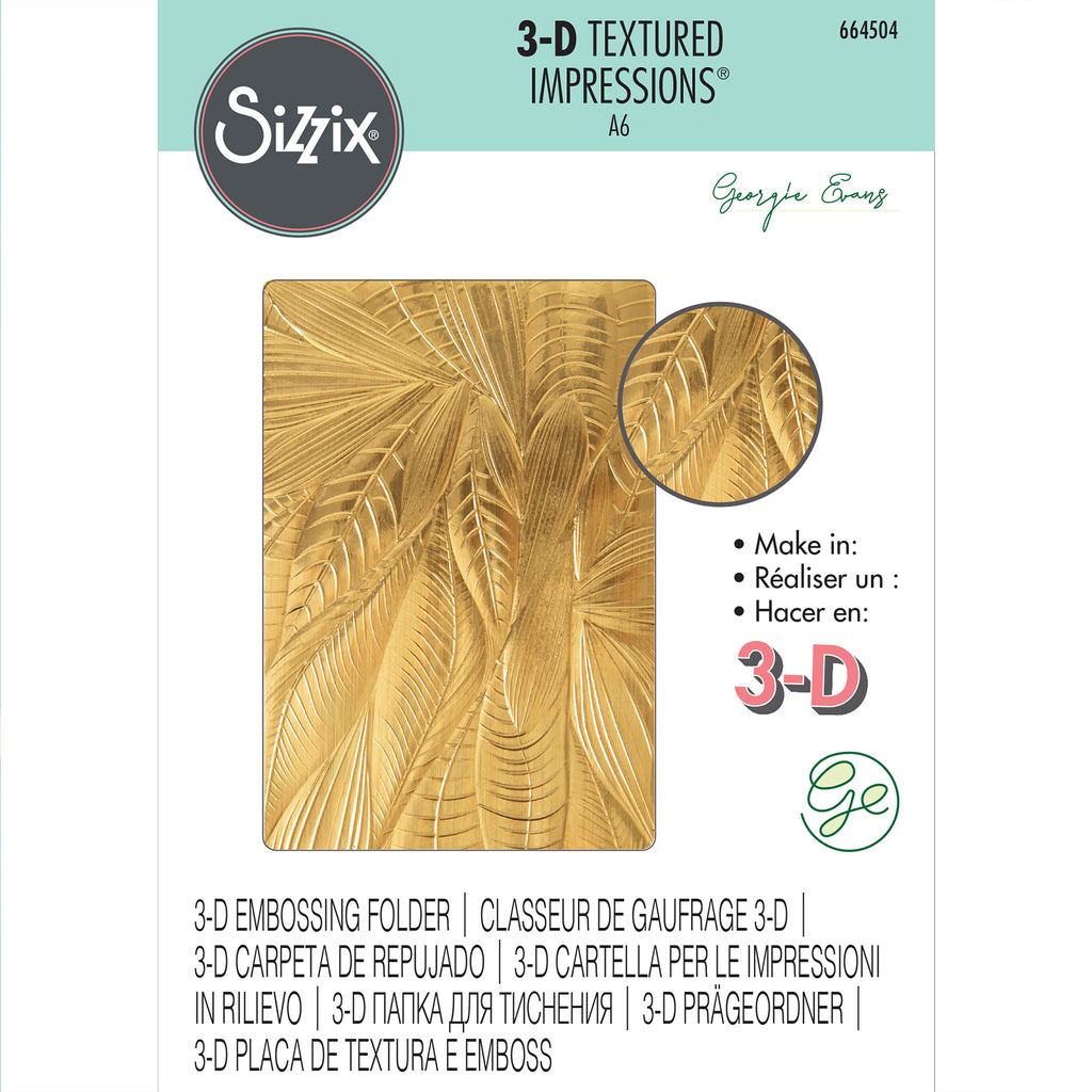 Sizzix • 3d textured impressions embossing folder fallen leaves