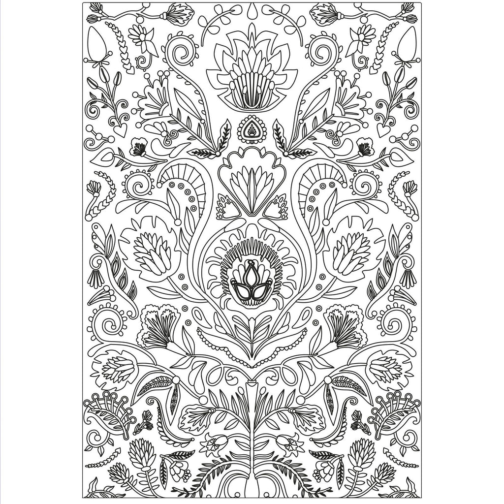 Sizzix • 3d textured impressions embossing folder folk doodle