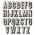 Sizzix • tim holtz thinlits die set alphanumeric shadow upper 26pcs