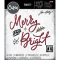 Sizzix • thinlits die set 6pcs merry bright by tim holtz