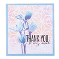 Sizzix • layered stencils geo flowers 4stuks